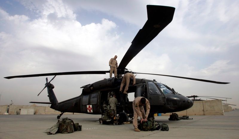Vrtulník Blackhawk v Iráku