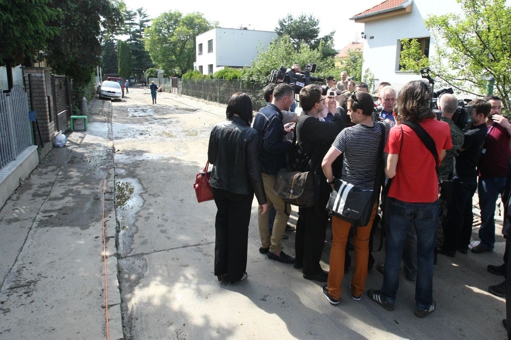 Prezident navštívil Lahovičky postižené povodní
