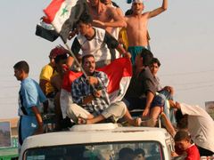 Oslavy v Kerbale, zhruba 110 kilometrů jižně od Bagdádu.