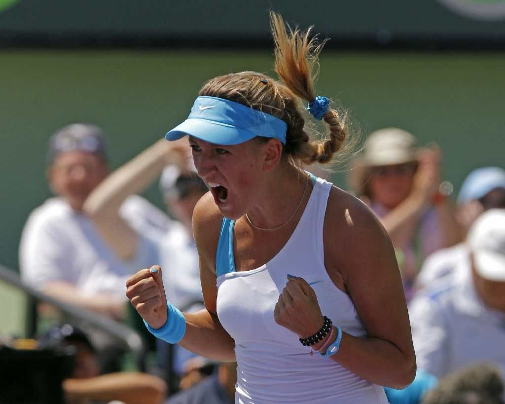 Viktoria Azarenková slaví vítězství na turnaji v Miami