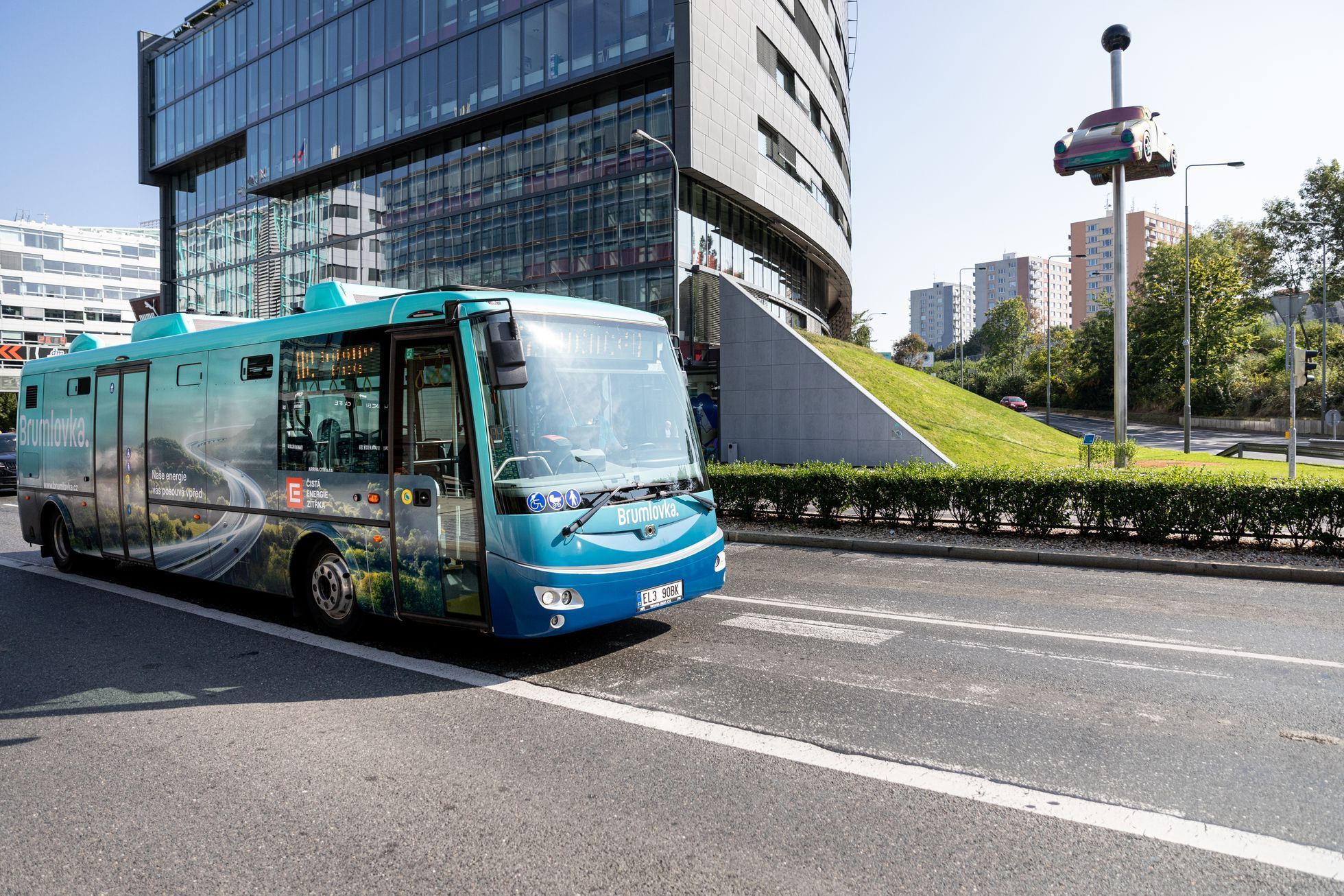 Elektrobus Praha Brumlovka