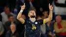 Soccer Football - Euro 2020 Qualifier - Group A - England v Kosovo - St Mary's Stadium, Southampton, Britain - September 10, 2019  Kosovo's Valon Berisha celebrates scori