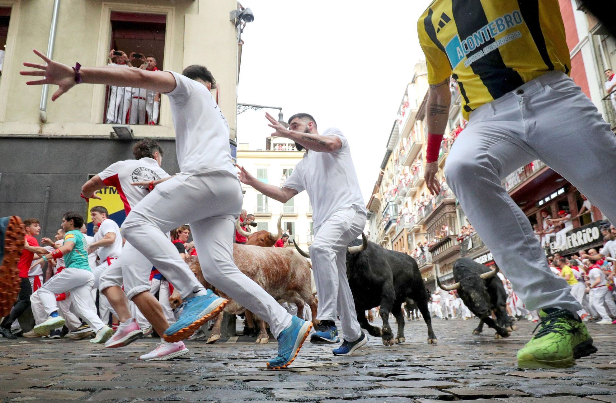 Španělsko, Pamplona, San Fermin, bejci