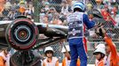 Havárie Logana Sargeanta (Williams) v kvalifikaci na VC Japonska F1 2023