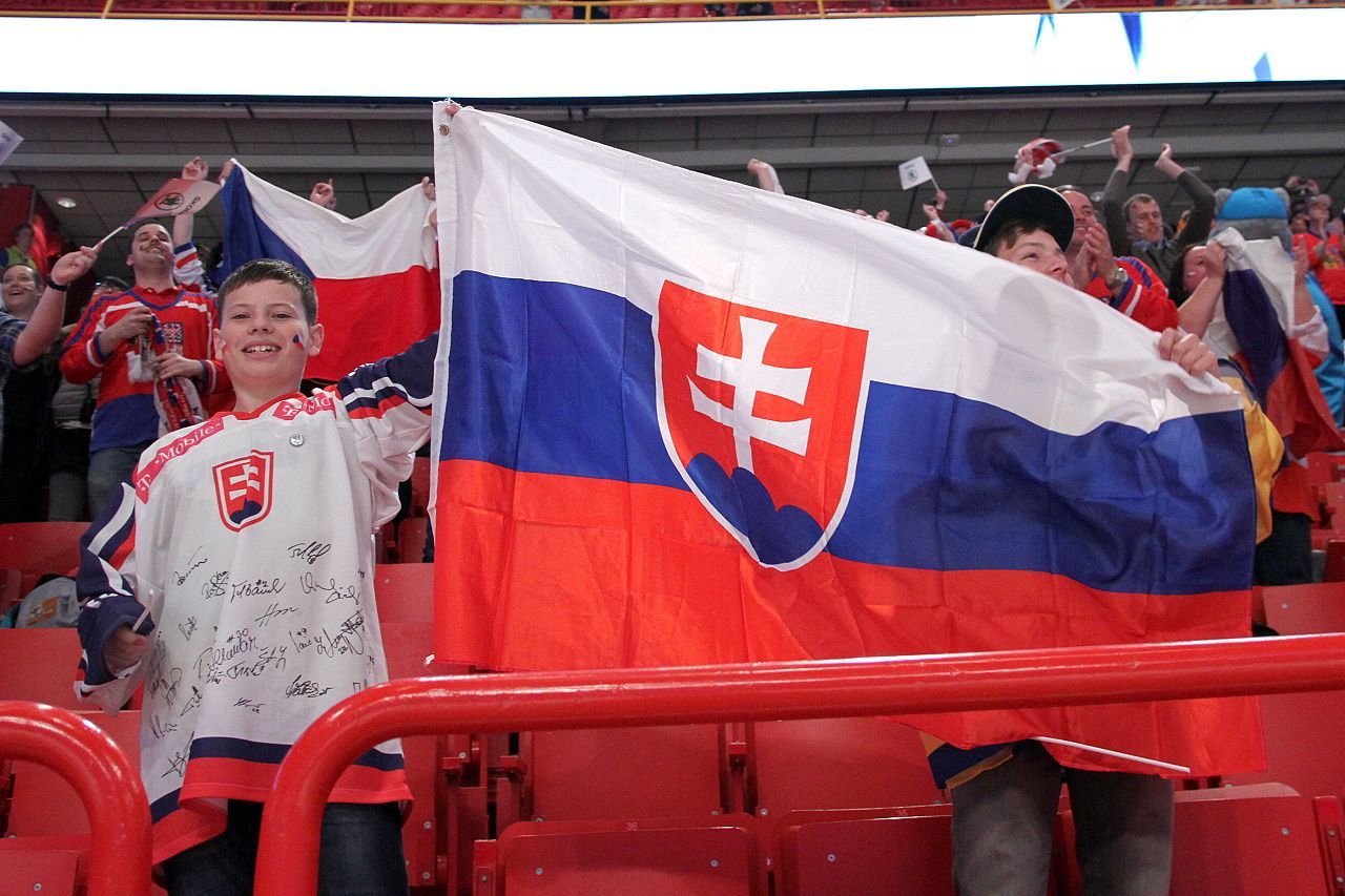 Hokej, MS 2013, Česko - Slovinsko: slovenští fanoušci