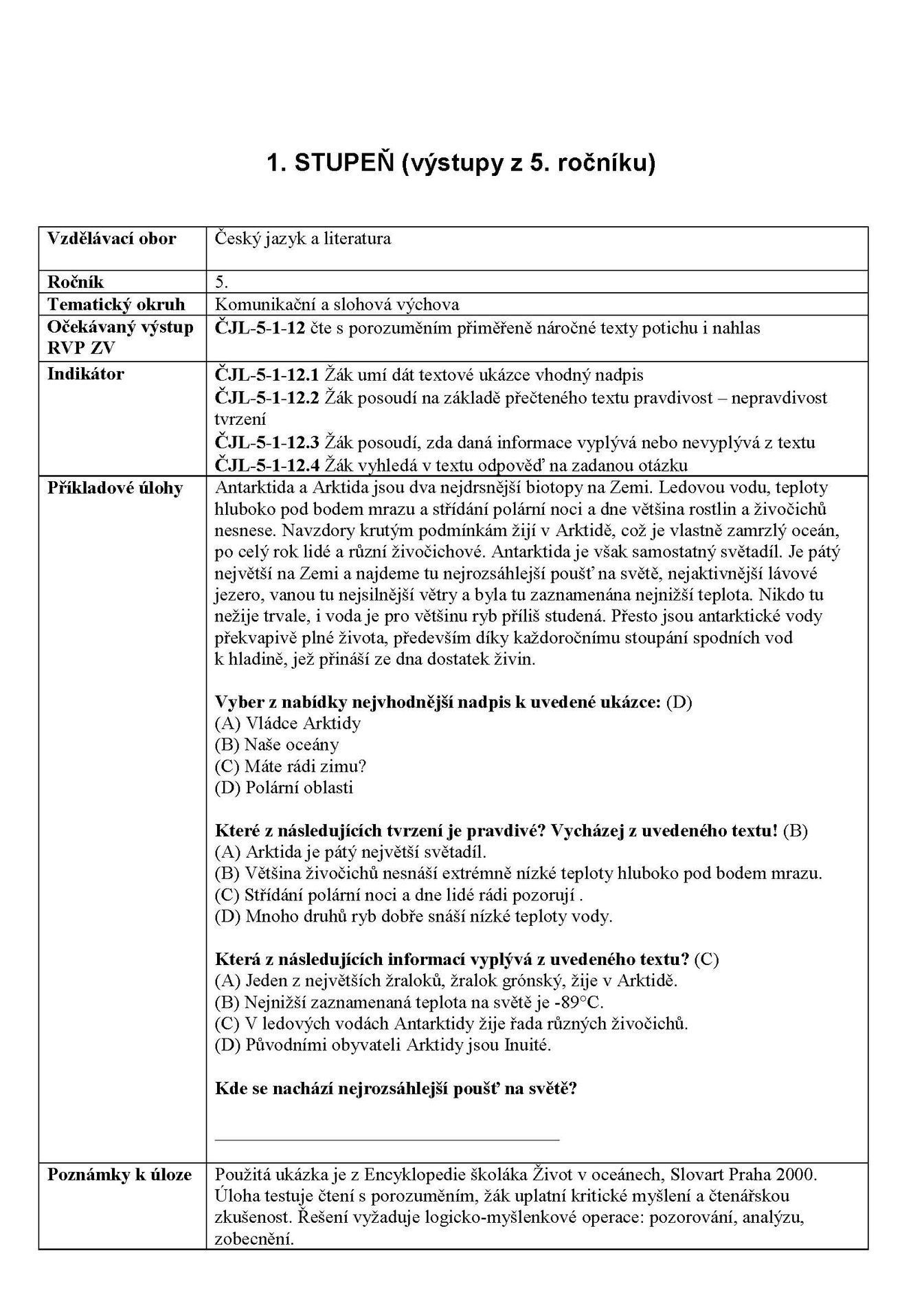 Srovnávací zkoušky 15