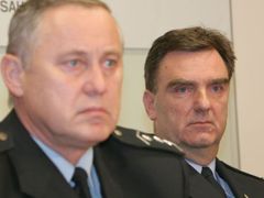 Šéf východočeské policie Petr Přibyl a ředitel havlíčkobrodské policie Jaroslav Hrdina.