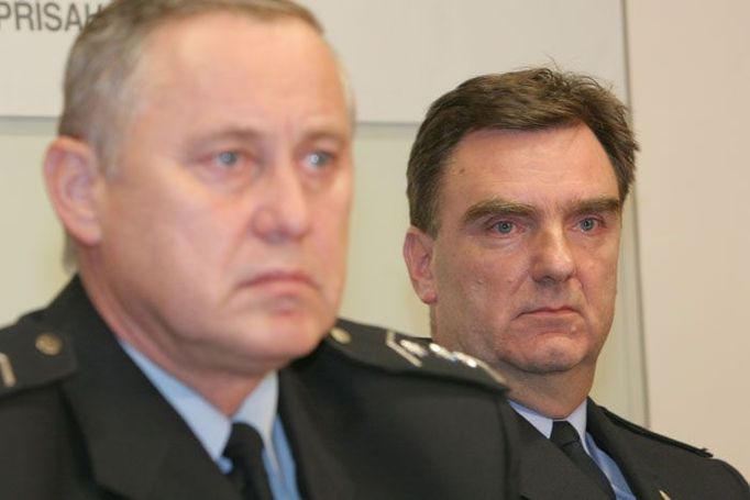 Šéf východočeské policie Petr Přibyl a ředitel havlíčkobrodské policie Jaroslav Hrdina.