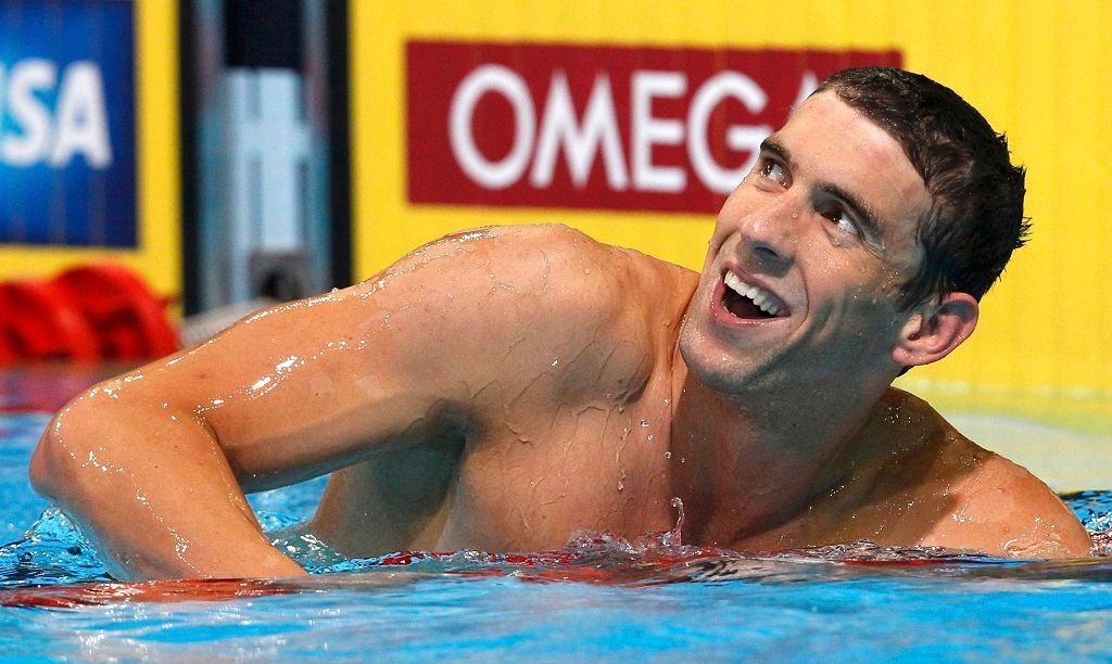Michael Phelps, americký plavec při olympijské kvalifikaci