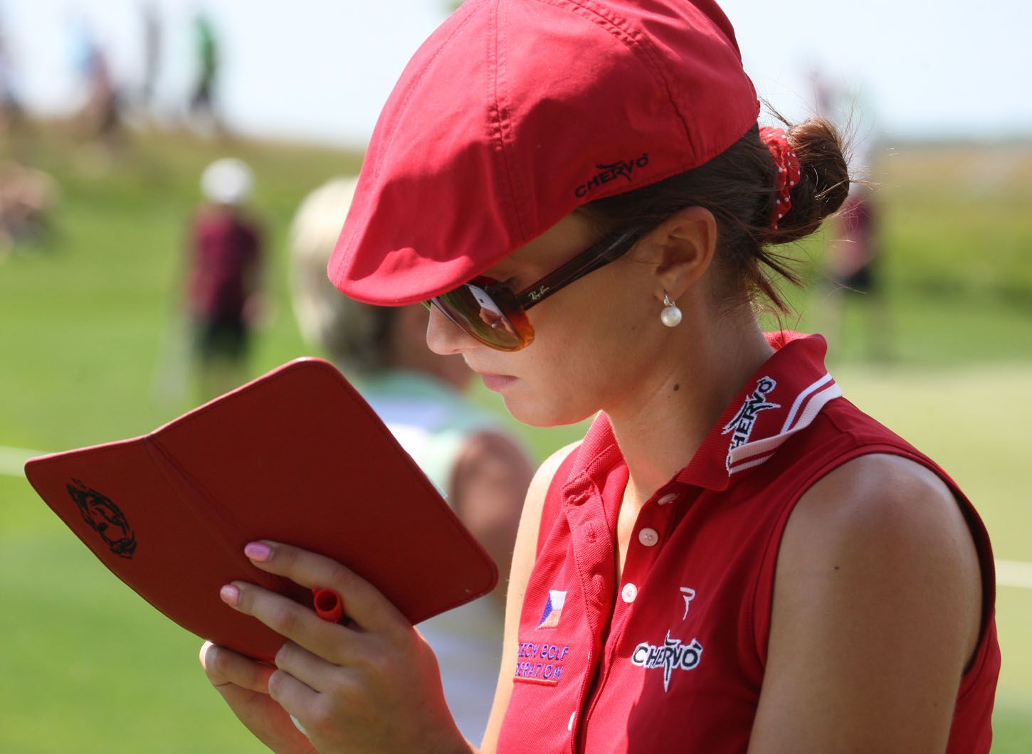 Česká golfistka Klára Spilková v 1. kole Prague Golf Masters