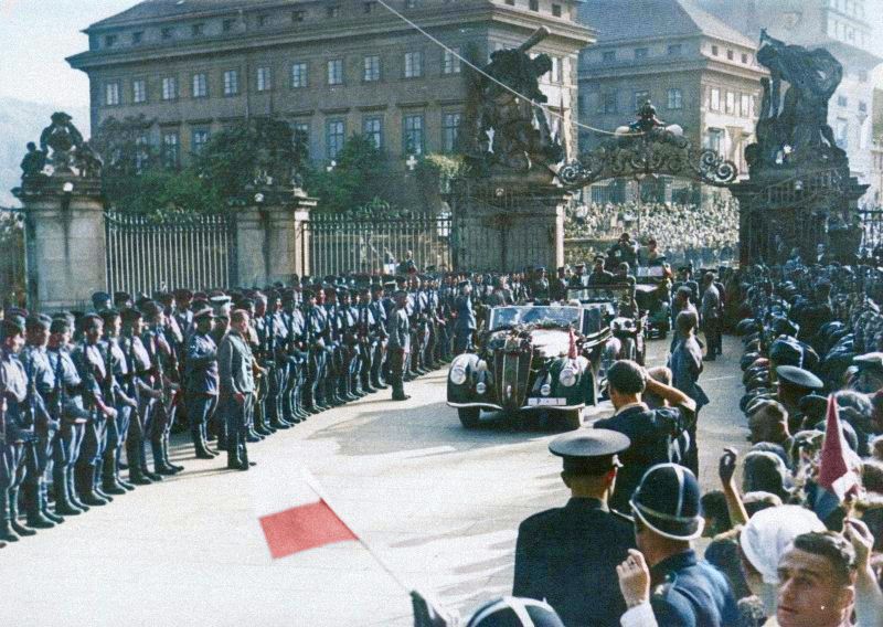 Edvard Beneš, prezident, obarvené fotografie, historie, Československo, Domácí