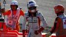 Marussia Formula One driver Jules Bianchi of France walks away from his car during the Japanese F1 Grand Prix at the Suzuka circuit October 13, 2013. REUTERS/Issei Kato (