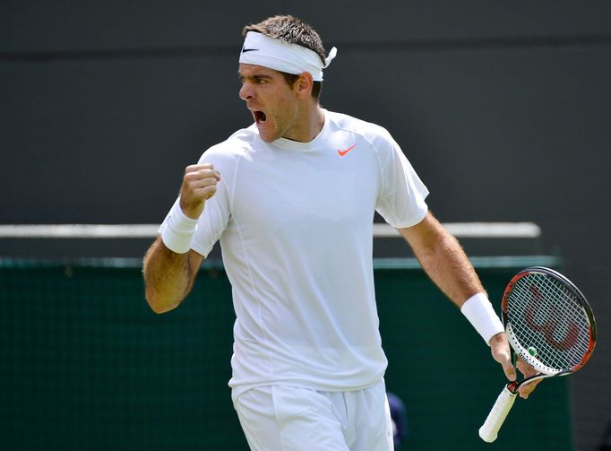 Juan Martin del Potro na Wimbledonu 2013