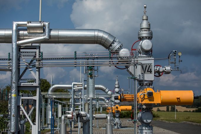 Zásobník zemního plynu společnosti RWE Gas Storage v Hájích u Příbrami