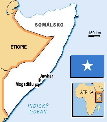 Mapa Somálsko