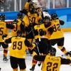 Němci slaví senzační postup do finále hokejového turnaje na ZOH 2018