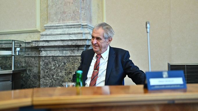 preziddent Miloš Zeman na vládě (16.9.2019)