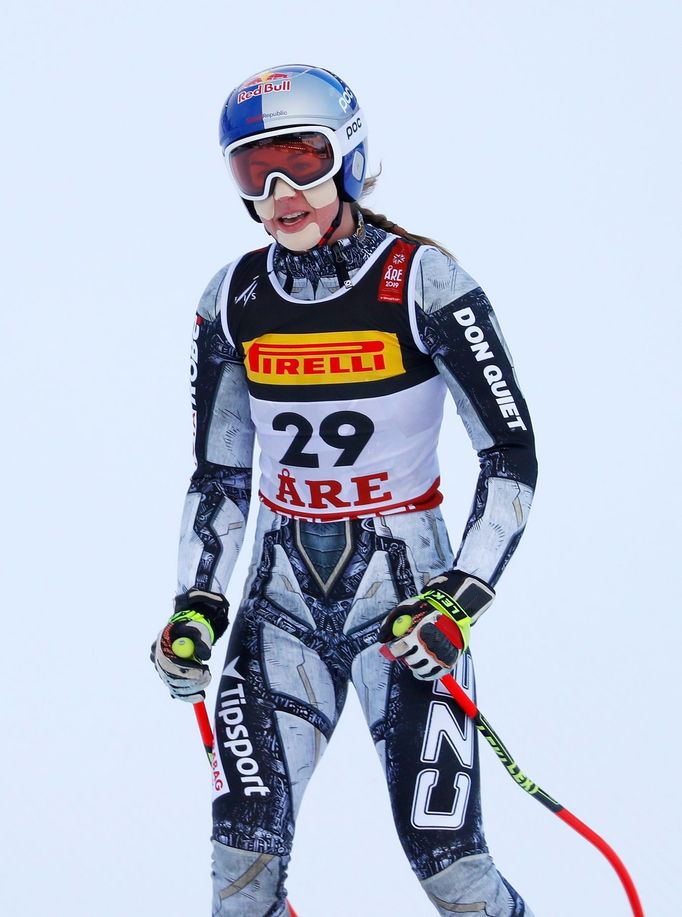 Ester Ledecká v super G na MS 2019