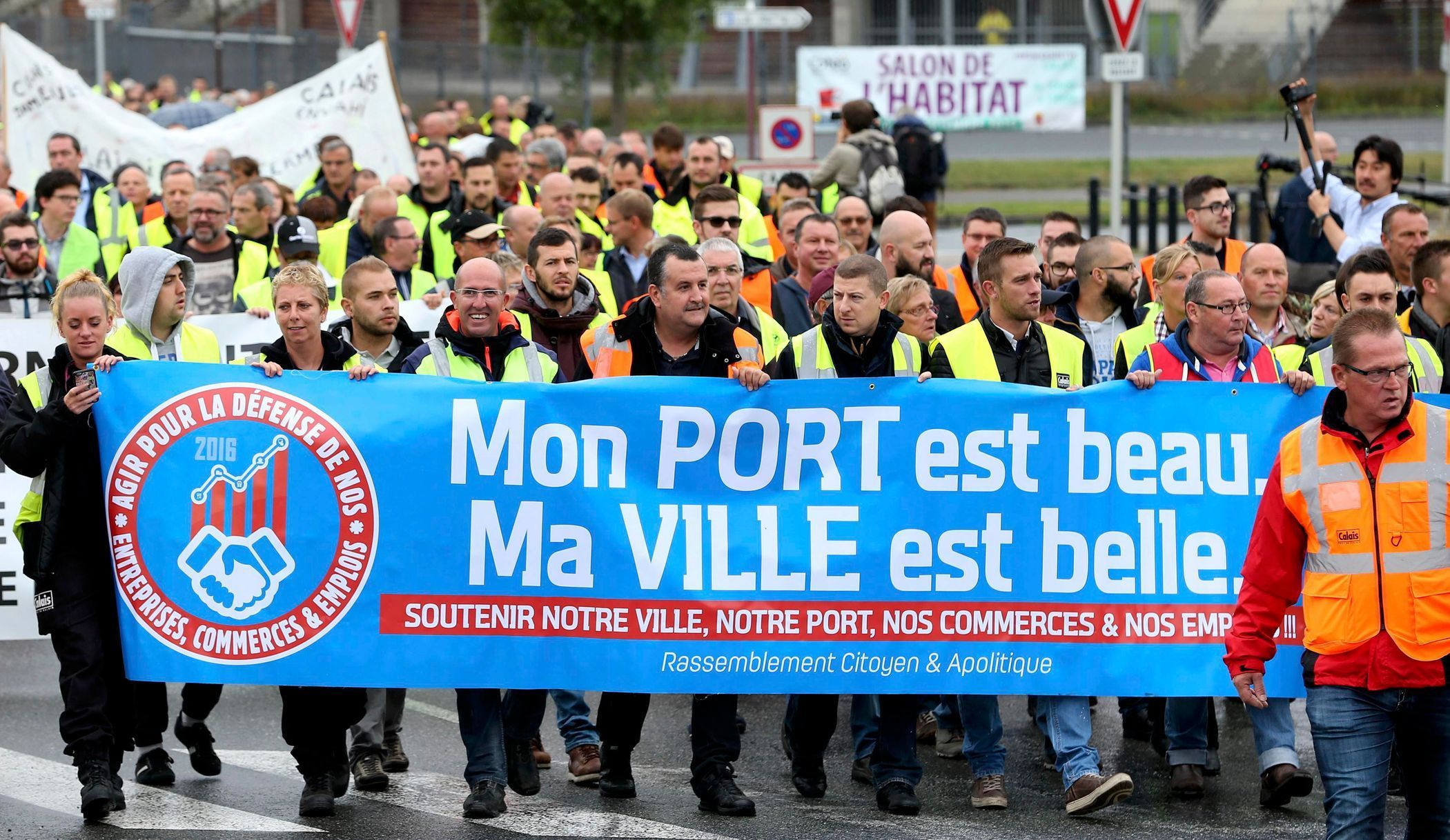 Calais-protest