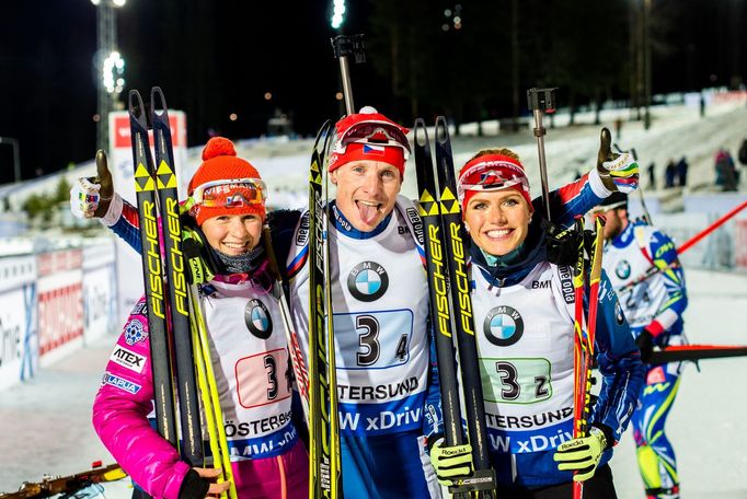 SP Östersund, Smíšená štafeta : Veronika Vítková Ondřej Moravec a Gabriela Soukalová