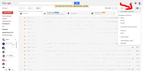 Jak vyzkoušet nový Gmail.