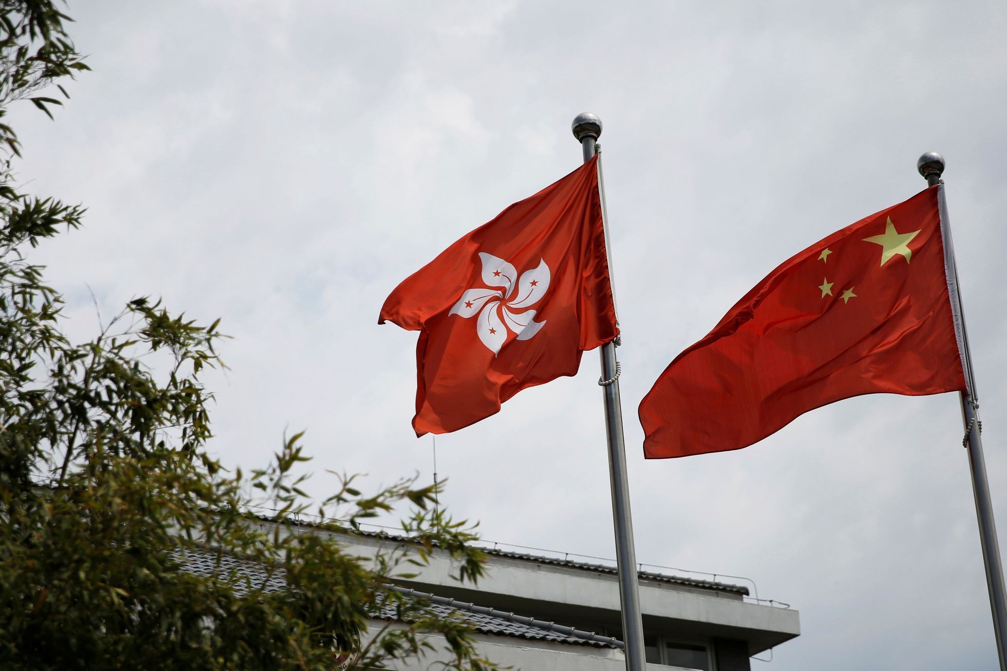 hongkong čína vlajka