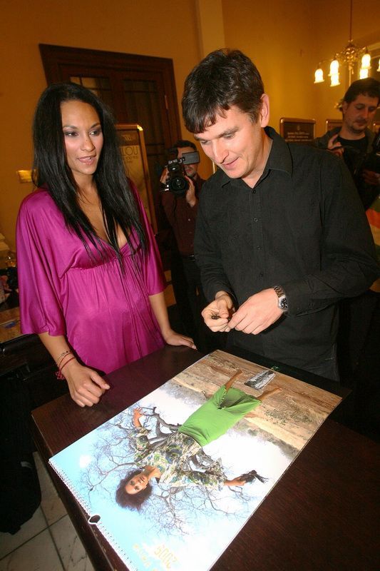 Křest kalendáře Lejla Abbasová - Lumír Olšovský, Lejla Abbasová