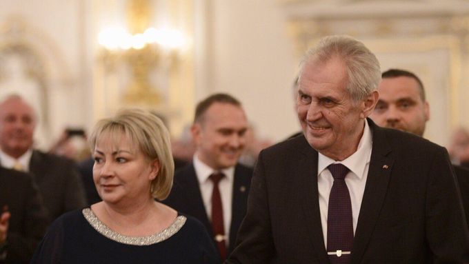Ivana a Miloš Zemanovi.