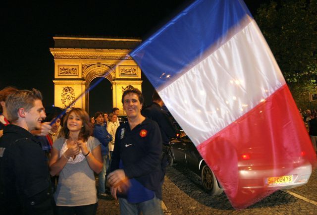 Francie vlajka oslavy