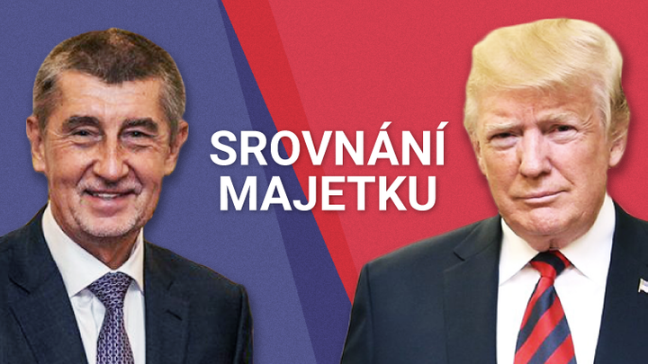 Miliardář Trump, miliardář Babiš. Majetkově hrají stejnou ligu, jeden přesto dominuje