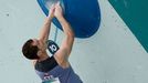 Český lezec Adam Ondra ve finále OH 2024 v Paříži