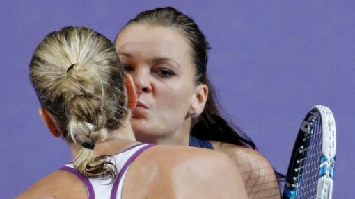Petra Kvitová a Agnieszka Radwaňská ve finále Turnaje mistryň 2015