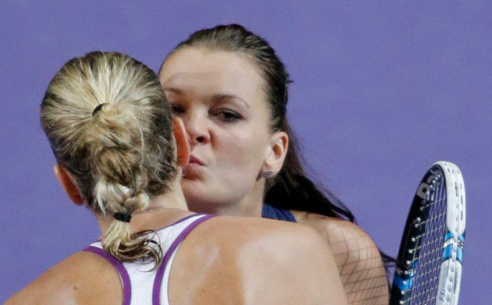 Petra Kvitová a Agnieszka Radwaňská ve finále Turnaje mistryň 2015