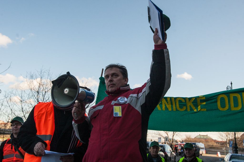 Demonstrace za prolomení těžebních limitů