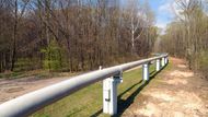 The Hodonín area is the only location in the Czech Republic where the oil pipeline is situated above the ground.