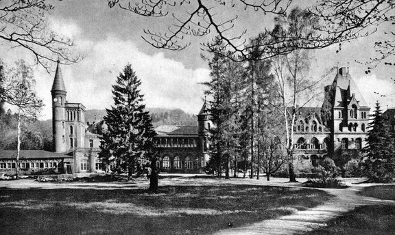 Sanatorium v lázních Görbersdorf na snímku ze začátku 20. století.