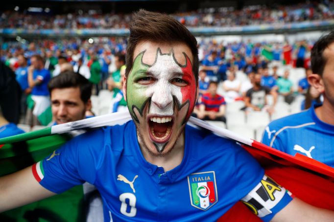 Euro 2016, Itálie-Španělsko: italský fanoušek