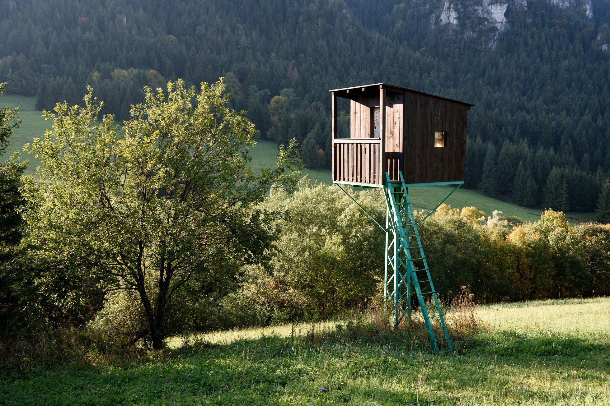 Jednorázové užití / Fotogalerie / Posedy jak je určitě neznáte. Nechte se uhranout géniem myslivecké tvořivosti