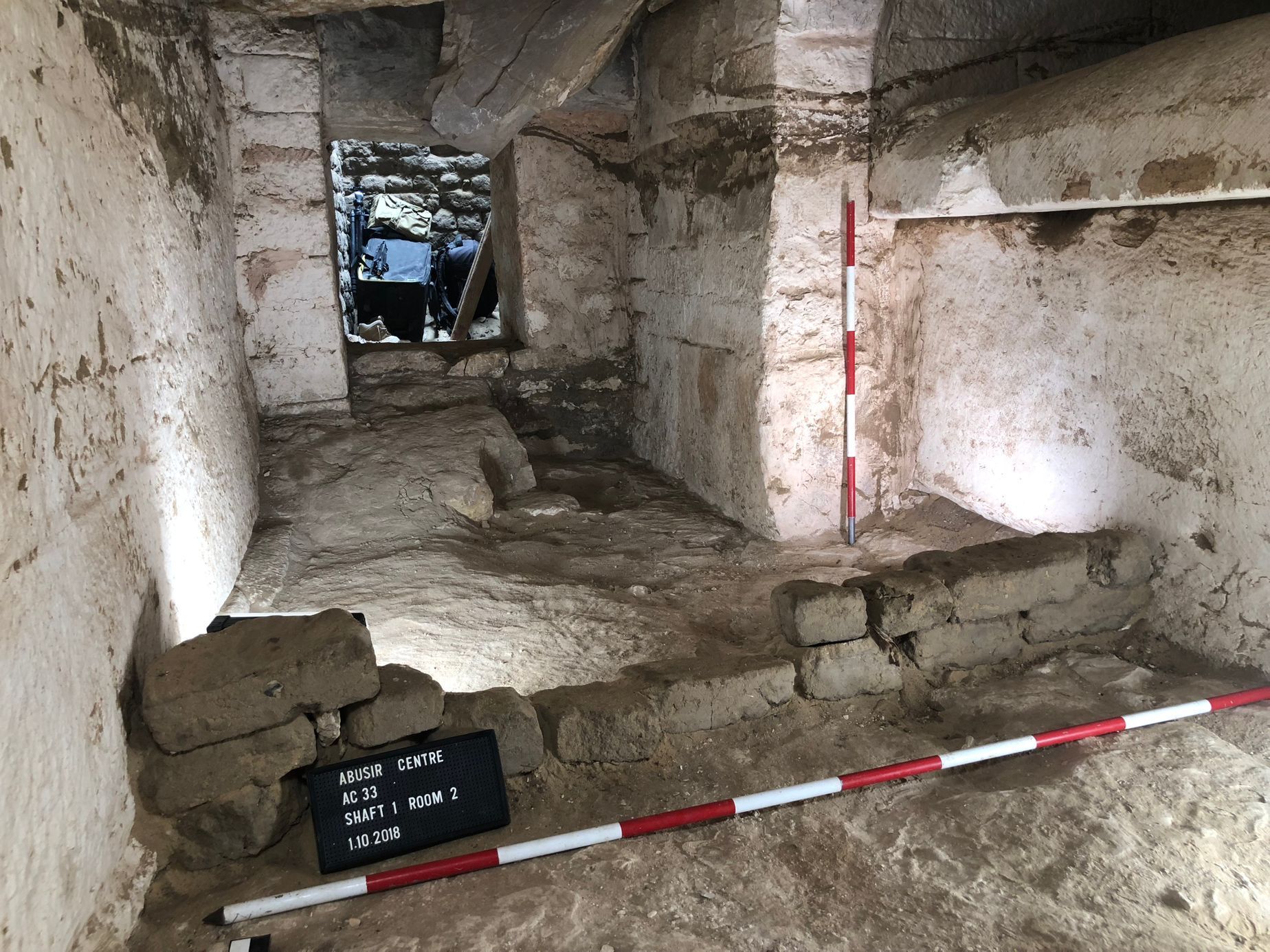 Čeští egyptologové Abúsír - naleziště - hrobka - Kaires