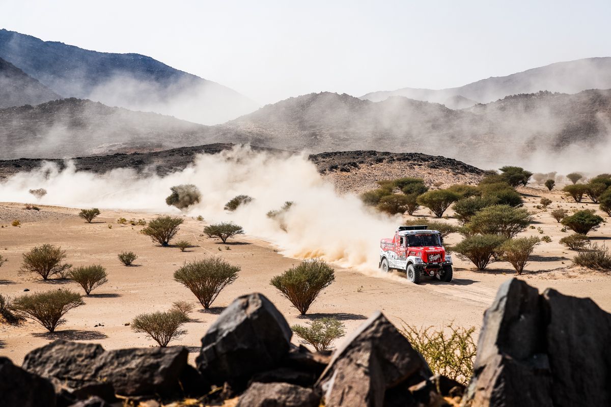 Aleš Loprais (Praga) v 4. etapě Rallye Dakar 2021
