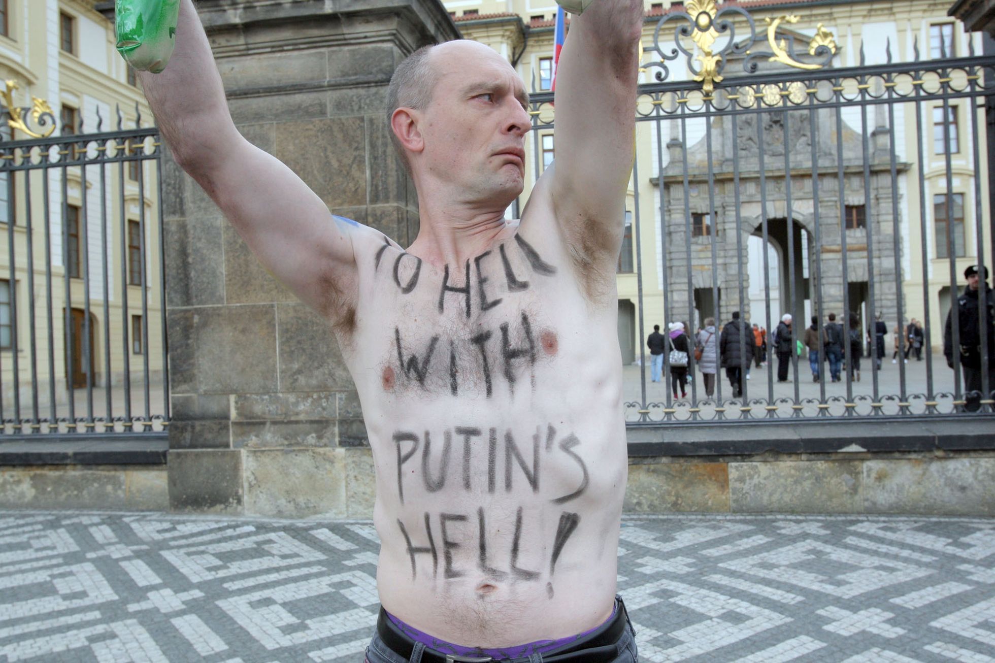 Zelení mužici na Pražském hradě