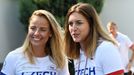 Markéta Nausch Sluková a Barbora Hermannová před odletem na olympiádu do Tokia