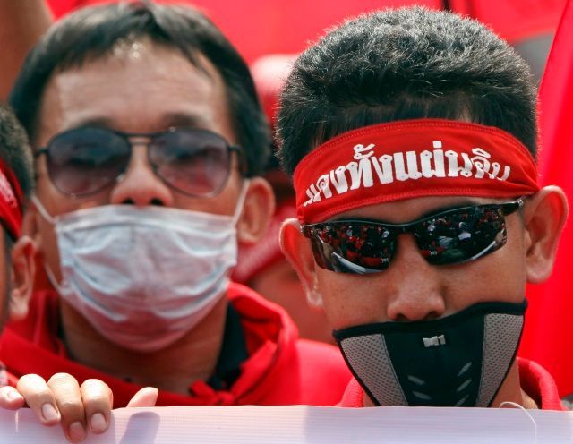 Protestující v Thajsku