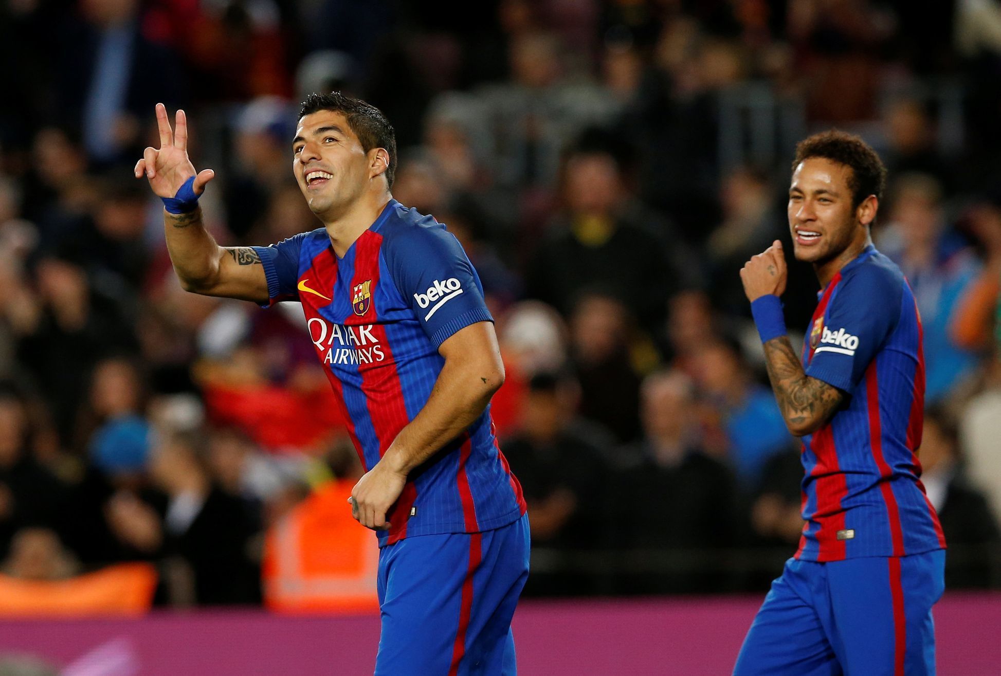 La liga, Barcelona - Gijón: Suárezova radost