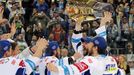 Čtvrté finále extraligy Kometa Brno vs. Liberec, oslavy