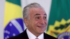 Michel Temer prezident Brazílie politik úsměv smích