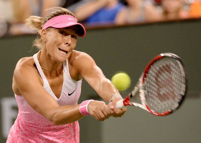 Lucie Hradecká na turnaji v Indian Wells