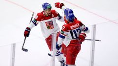 Češi slaví vítězný gól v zápase MS 2025 Česko - Švýcarsko