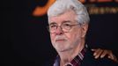 George Lucas na loňské premiéře filmu Indiana Jones a nástroj osudu.