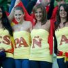 Španělské fanynky před utkáním s Irskem ve skupině C na Euru 2012